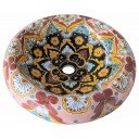 Talavera Round Vessel Sink Donut Oleaje